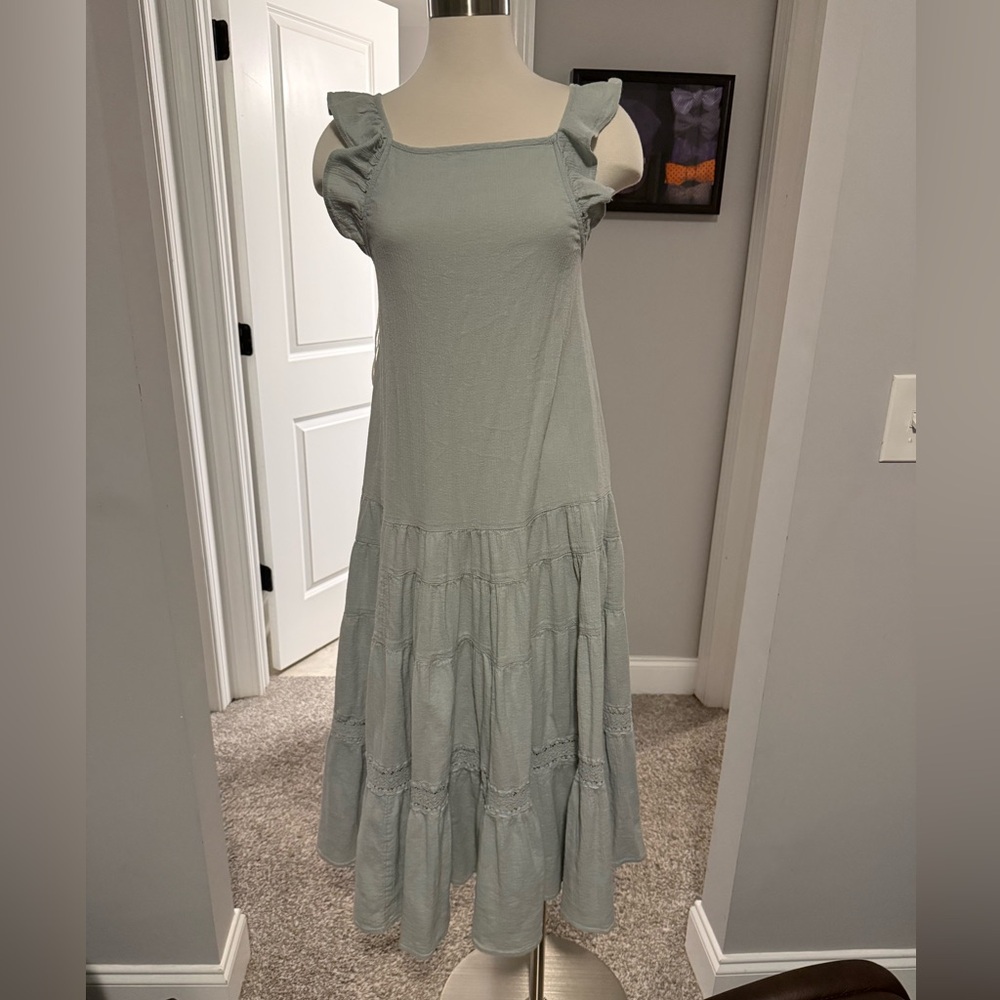 Free People Light Green Maxi Dress